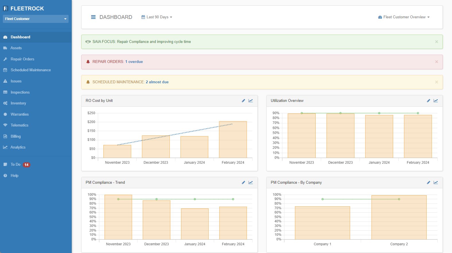 Fleet Management Software Screenshot